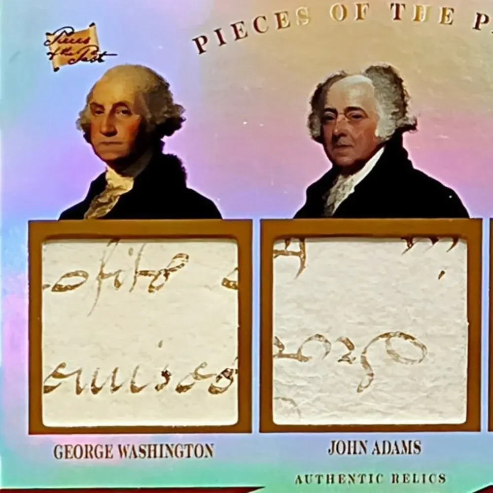 Authentic Presidents Washington, Adams and Jefferson Handwriting Relics History